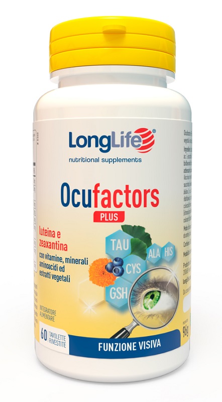 LONGLIFE OCUFACTORS PLUS 60 TAVOLETTE - pharmaluna