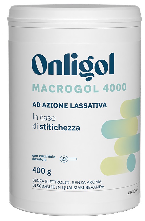 ONLIGOL MACROGOL 4000 400 G SENZA ZUCCHERO - pharmaluna