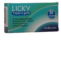 LICKY CARAMELLE ADULTI PER TOSSE E GOLA SENZA ZUCCHERO 70 G - pharmaluna