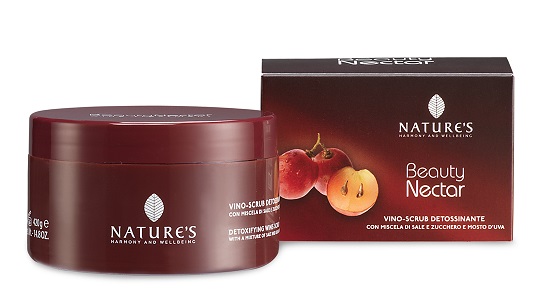 NATURES BEAUTY NECTAR VINO SCRUB CORPO DETOSSIFICANTE 420 ML - pharmaluna