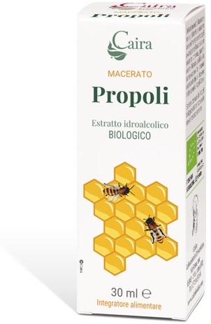 CAIRA PROPOLI MACERATO IDROALCOLICO BIO GOCCE 30 ML - pharmaluna