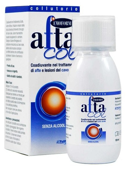 AFTACOL EMOFORM COLLUTORIO PER IGIENE DENTALE 120 ML - pharmaluna