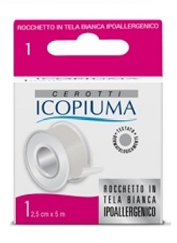 ICOPIUMA CEROTTO IN ROCCHETTO BIANCO 2,5X500 CM - pharmaluna