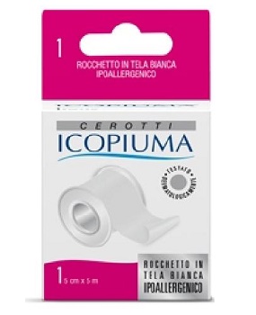 ICOPIUMA CEROTTO IN ROCCHETTO BIANCO CM 5X500 CM - pharmaluna