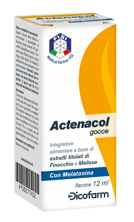 ACTENACOL GOCCE 12 ML CON MELATONINA - pharmaluna