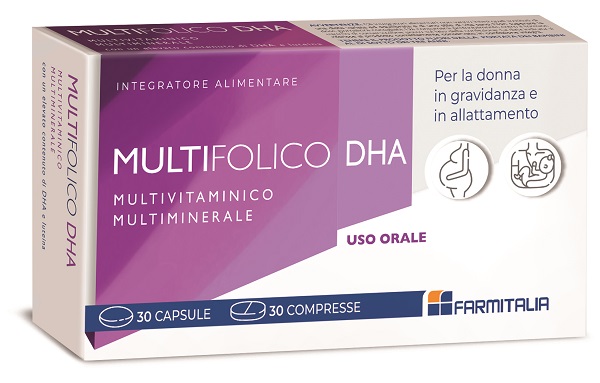 MULTIFOLICO DHA 30 CAPSULE + 30 COMPRESSE - pharmaluna