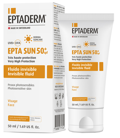 EPTA SUN SPF50+ FLUIDO INVISIBILE 50 ML - pharmaluna
