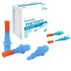 LANCETTE PUNGIDITO FINETOUCH 23 GAUGE 25 PEZZI - pharmaluna