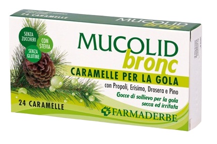 MUCOLID BRONC 24 CARAMELLE - pharmaluna