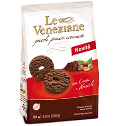LE VENEZIANE BISCOTTI CACAO/NOCCIOLA 250 G - pharmaluna