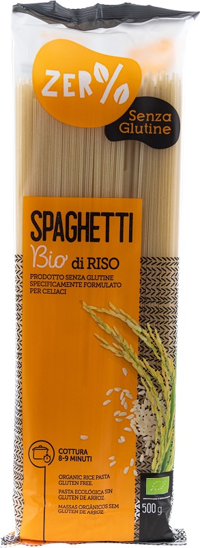 ZERO% GLUTINE PASTA RISO SPAGHETTI SENZA GLUTINE BIO 500 G - pharmaluna