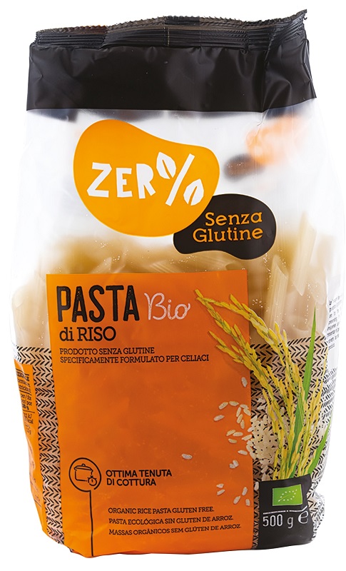 ZERO% GLUTINE PASTA RISO PENNE SENZA GLUTINE BIO 500 G - pharmaluna