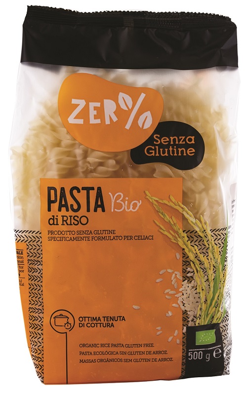 ZERO% GLUTINE PASTA RISO FUSILLI SENZA GLUTINE BIO 500 G - pharmaluna