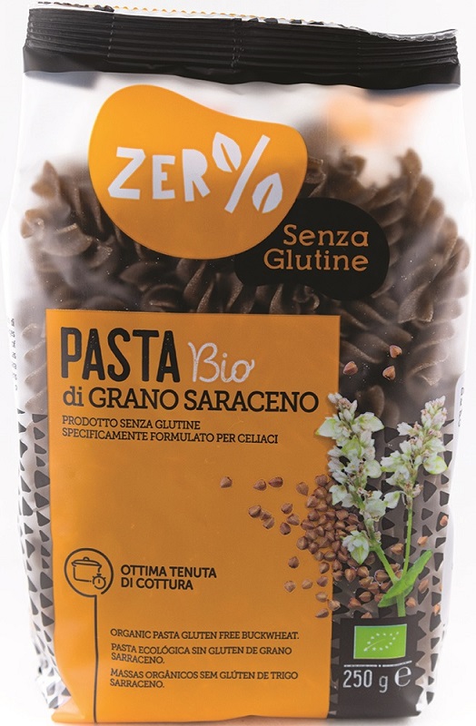 ZERO% GLUTINE FUSILLI GRANO SARACENO INTEGRALE SENZA GLUTINE250 G - pharmaluna