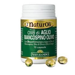 I NATUROLI OLIO DI AGLIO BIANCOSPINO OLIVO 70 PERLE - pharmaluna