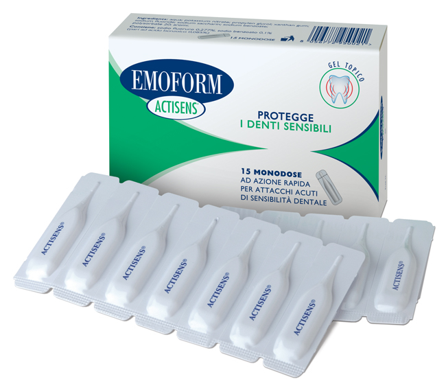ACTISENS GEL EMOFORM 15 FLACONCINI 2 ML - pharmaluna