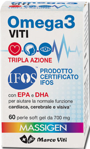 OMEGA3 VITI TRIPLA AZIONE 60 PERLE - pharmaluna