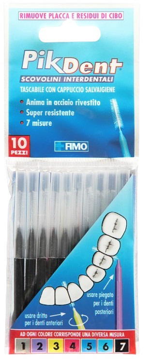 PIKDENT STUZZICOLINO 7 NE 10PZ - pharmaluna
