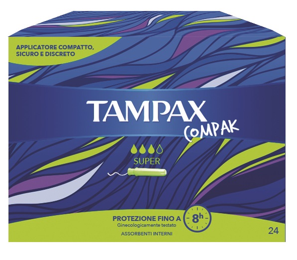 TAMPAX COMPAK SUPER 24 PEZZI - pharmaluna