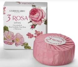 3 ROSA SAPONE PROFUMATO 100 G - pharmaluna