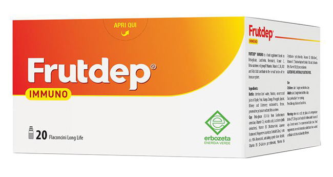 FRUTDEP IMMUNO 20 FLACONCINI 10 ML - pharmaluna