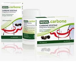NOVA CARBONE VEGETALE 120 COMPRESSE - pharmaluna
