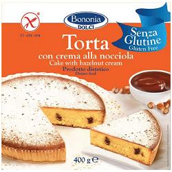 BONONIA TORTA ALLA CREMA DI NOCCIOLA SENZA GLUTINE 400 G - pharmaluna