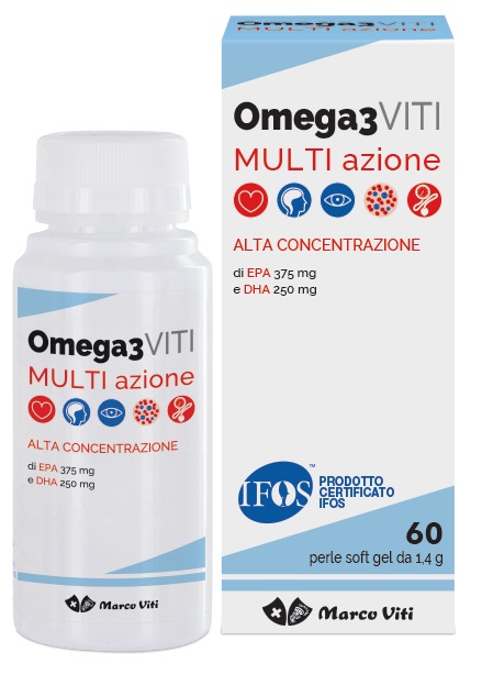OMEGA3 VITI MULTIAZIONE 60 PERLE - pharmaluna