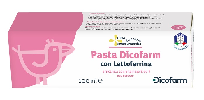 DICOFARM PASTA CON LATTOFERRINA PELLI DELICATE 100 ML - pharmaluna
