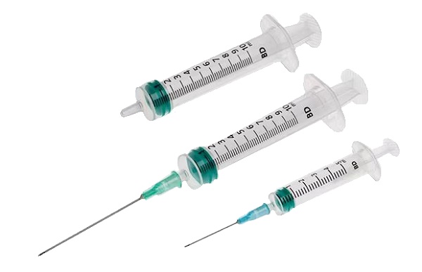 SIRINGA BECTON DICKINSON EMERALD CAPACITA' 5ML 23 GAUGE 11/4 10 PEZZI - pharmaluna