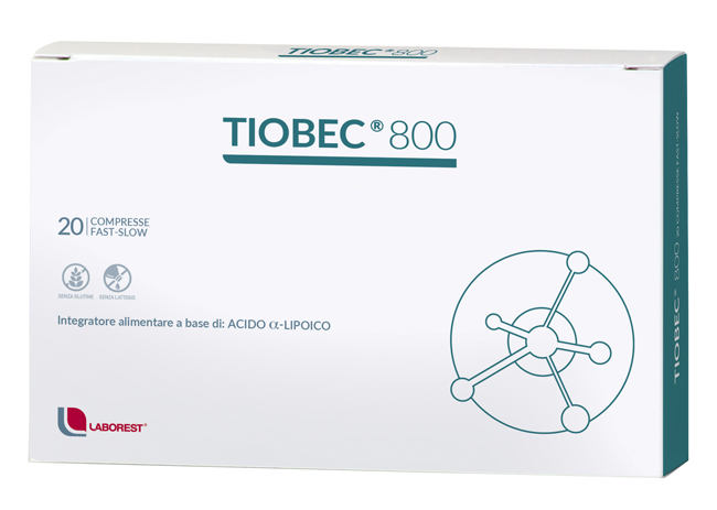 TIOBEC 800 20 COMPRESSE FAST-SLOW 36 G - pharmaluna