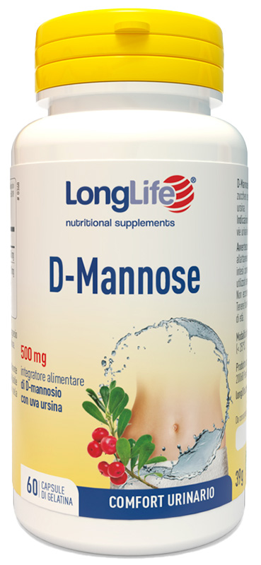 LONGLIFE D-MANNOSE 60 CAPSULE - pharmaluna