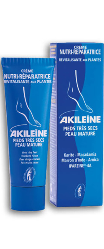 AKILEINE BLU CREMA PIEDI SECCHI 50 ML - pharmaluna