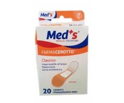 CEROTTO MEDS POLIURETANO IPOALLERGENICO CLASSICO MEDIO 20 PEZZI - pharmaluna