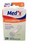 CEROTTO MEDS STRIPS DELICATO TESSUTO NON TESSUTO MEDIO 20 PEZZI - pharmaluna