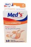 CEROTTO MEDS STRIPS TELA IPOALLERGENICO ELASTICIZZATO ASSORTITI 10 PEZZI - pharmaluna