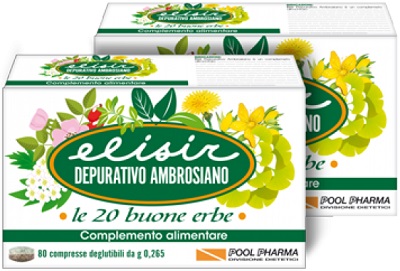 ELISIR DEPURATIVO AMBROSIANO 80 COMPRESSE 21,20 G - pharmaluna