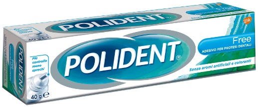 POLIDENT FREE ADESIVO PER PROTESI DENTARIA 40 G - pharmaluna