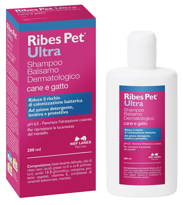 RIBES PET ULTRA SHAMPOO DERMATOLOGICO FLACONE 200 ML - pharmaluna