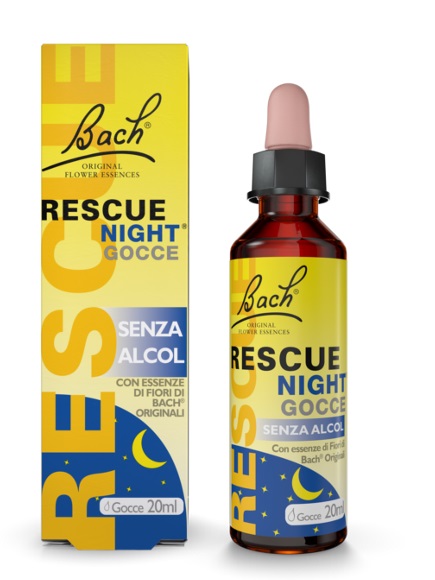 RESCUE ORIGINAL NIGHT SENZA ALCOL GOCCE 20 ML - pharmaluna