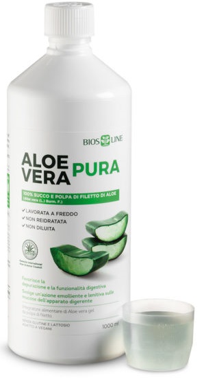 BIOSLINE ALOE VERA SUCCO POLPA 1 LITRO - pharmaluna