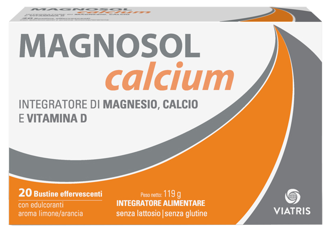 MAGNOSOL CALCIUM POLVERE EFFERVESCENTE 20 BUSTINE - pharmaluna