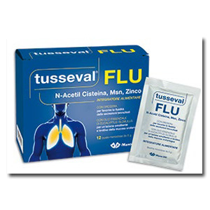 TUSSEVAL FLU 12 BUSTINE SOLUBILI - pharmaluna