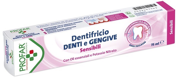 DENTIFRICIO DENTI E GENGIVE SENSIBILI 75 ML PROFAR - pharmaluna
