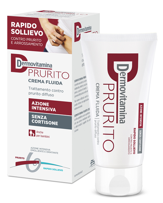 DERMOVITAMINA PRURITO CREMA FLUIDA AZIONE INTENSIVA SENZA CORTISONE 150 ML - pharmaluna