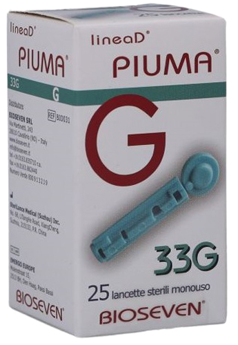 LANCETTE PUNGIDITO LINEA D PIUMA GAUGE 33 25 PEZZI - pharmaluna