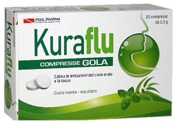 KURAFLU GOLA EUCALIPTO 20 COMPRESSE 1,5 G - pharmaluna