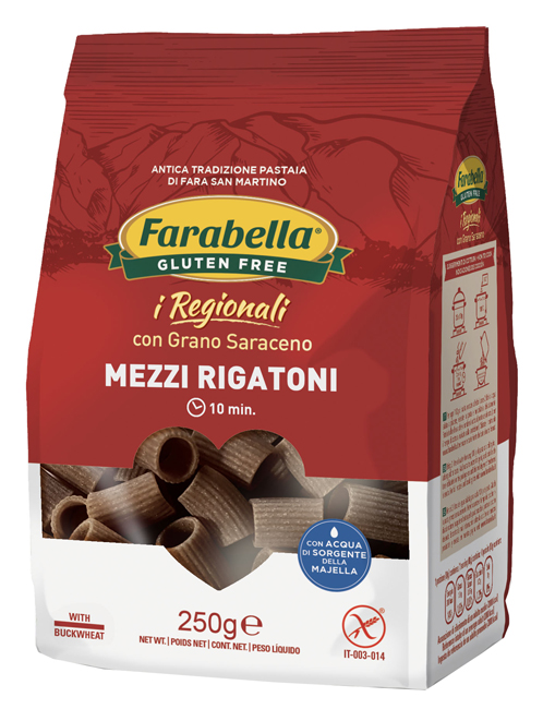 FARABELLA MEZZI RIGATONI AL GRANO SARACENO 250 G - pharmaluna