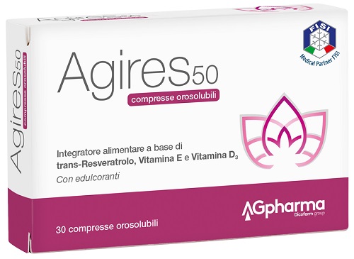 AGIRES 50 30 COMPRESSE OROSOLUBILI SCATOLA 5,4 G - pharmaluna