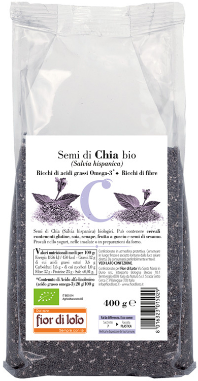 SEMI DI CHIA BIO 400 G - pharmaluna